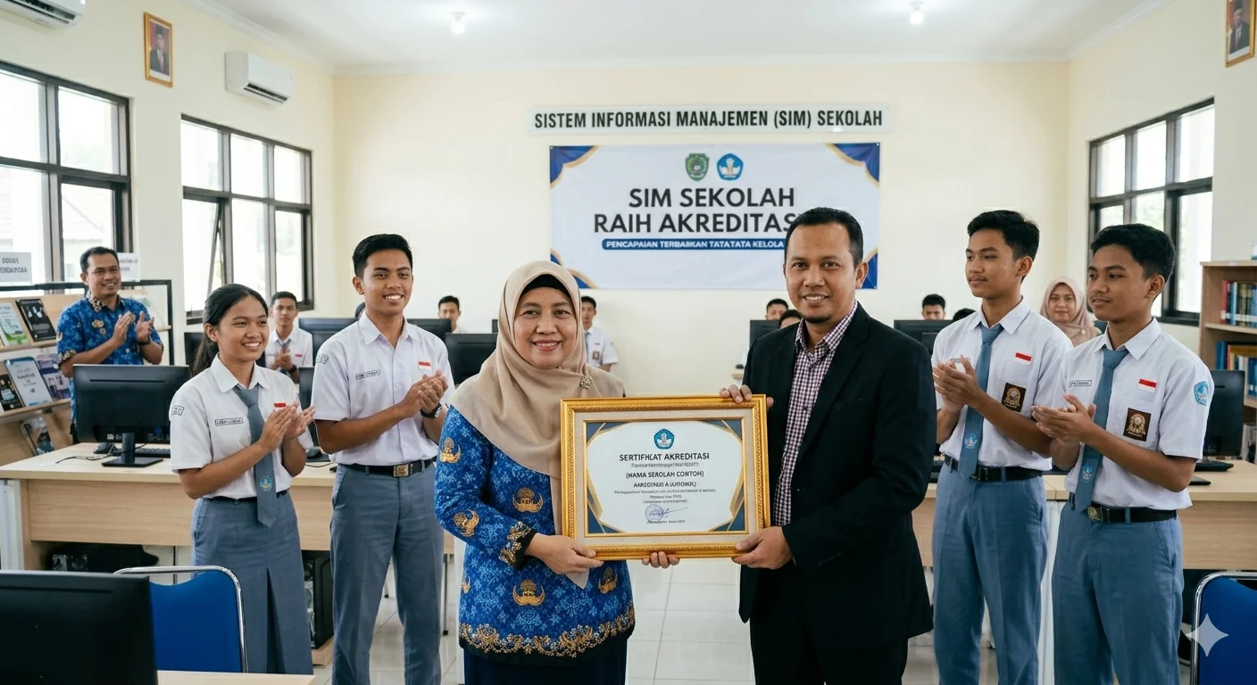 SIM Sekolah Raih Akreditasi A, Sebuah Langkah Menuju Sekolah Digital Terdepan